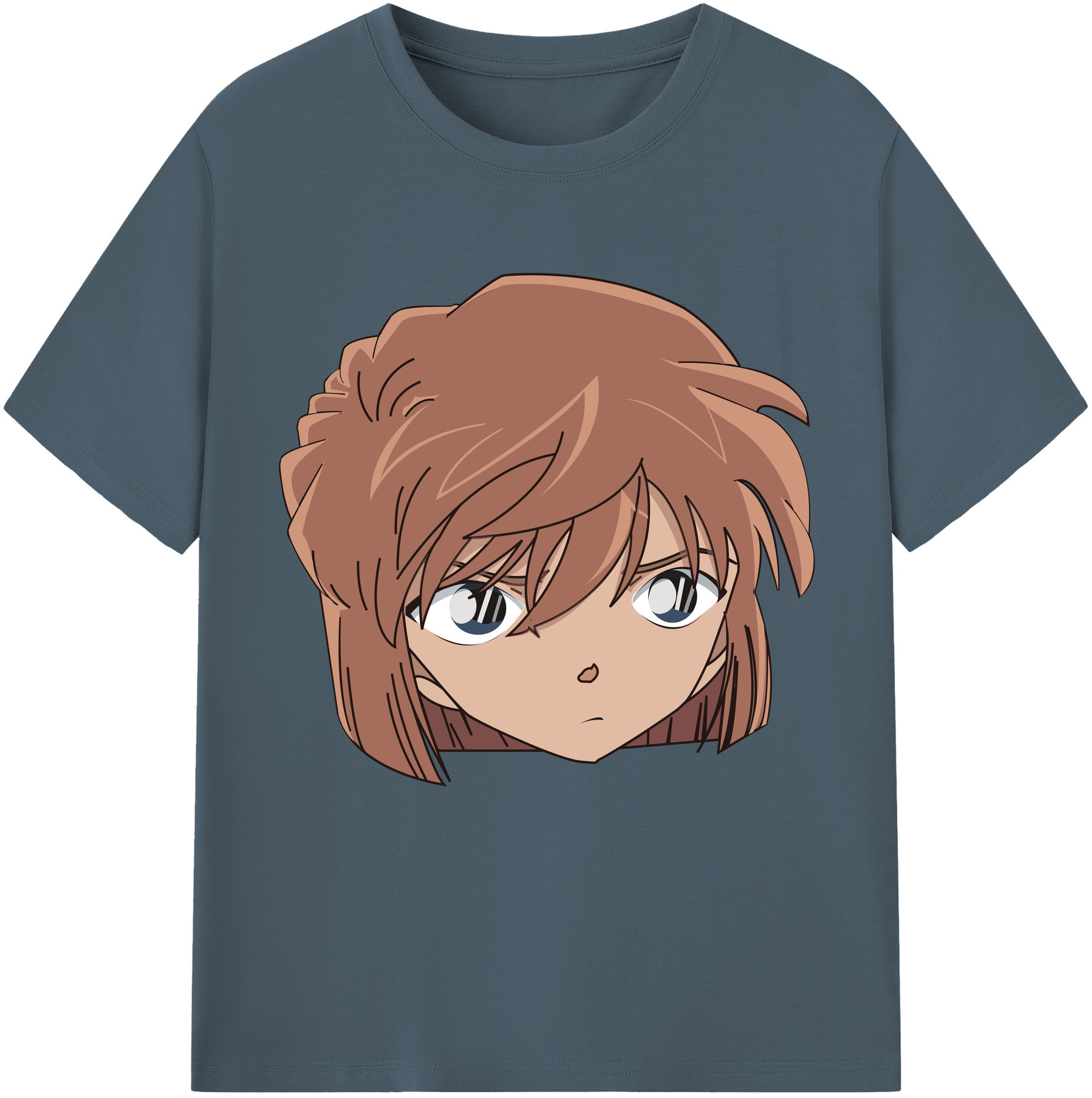 （画像用） 名探偵コナン 灰原 哀 はいばら あい Detective Conan Anita Hailey、Vi Graythorn Haibara Ai 綿100％半袖Tシャツ（フロントプリント）